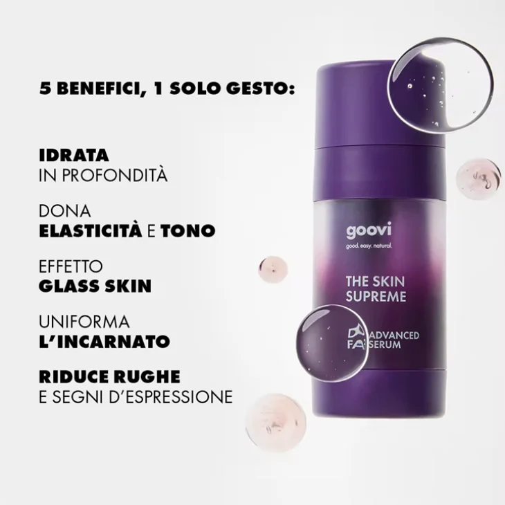 Goovi The Skin Supreme Siero Viso Duo Advanced per Pelle Compatta e Idratata 30 ml