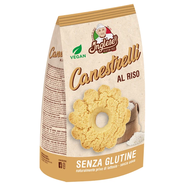 Inglese Canestrelli Al Riso Biscotti senza glutine 300 g