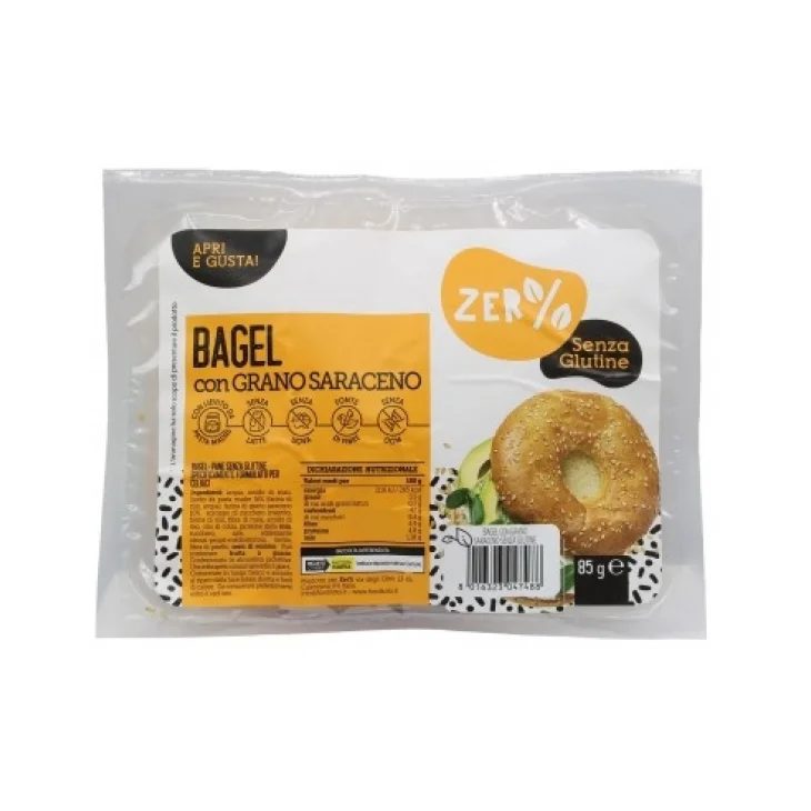 Probios Zer% Bagel Grano Saraceno Senza Glutine Morbido 85 grammi Probios Zer% Bagel Grano Saraceno Senza Glutine Morbido 85 grammi