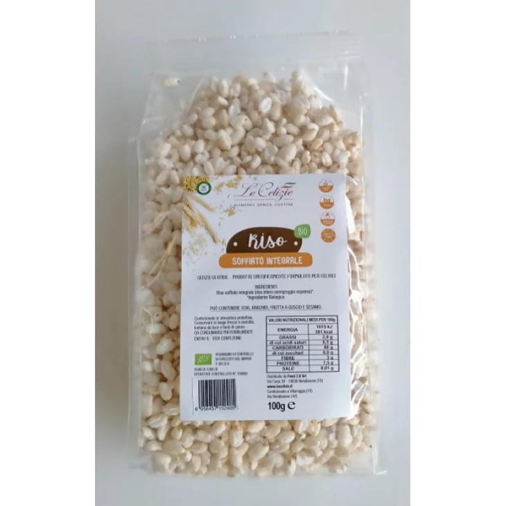 Le Celizie Riso Soffiato Integrale Biologico Senza Glutine 100g Le Celizie Riso Soffiato Integrale Biologico Senza Glutine 100g