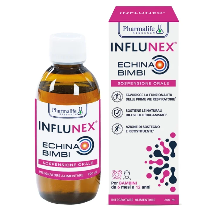 Pharmalife Influnex Echina Bimbi Integratore per le Difese Immunitarie dei Bambini 200 ml Pharmalife Influnex Echina Bimbi Integratore per le Difese Immunitarie dei Bambini 200 ml