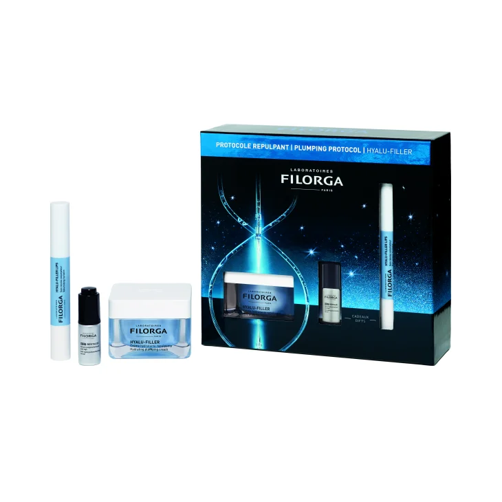 Filorga Cofanetto di Bellezza Hyalu Filler Trattamento Idratante Hyalu Filler Crema 50 ml + NCEF Revitalize Serum 5 ml + Hyalu Filler Lips 4 ml Filorga Cofanetto di Bellezza Hyalu Filler Trattamento Idratante Hyalu Filler Crema 50 ml + NCEF Revitalize Serum 5 ml + Hyalu Filler Lips 4 ml