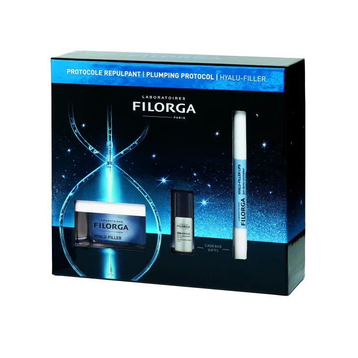 Filorga Cofanetto di Bellezza Hyalu Filler Trattamento Idratante Hyalu Filler Crema 50 ml + NCEF Revitalize Serum 5 ml + Hyalu Filler Lips 4 ml Filorga Cofanetto di Bellezza Hyalu Filler Trattamento Idratante Hyalu Filler Crema 50 ml + NCEF Revitalize Serum 5 ml + Hyalu Filler Lips 4 ml