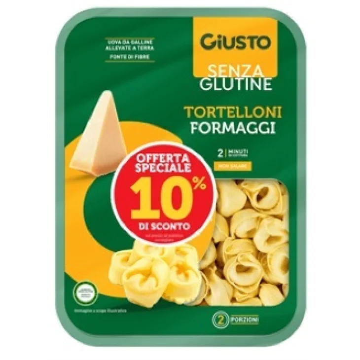 Giusto Senza Glutine Tortelloni ai Formaggi 250 g Taglio Prezzo Giusto Senza Glutine Tortelloni ai Formaggi 250 g Taglio Prezzo