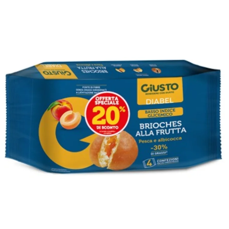 Giusto Diabel Brioches alla Frutta 4x45 g Taglio Prezzo