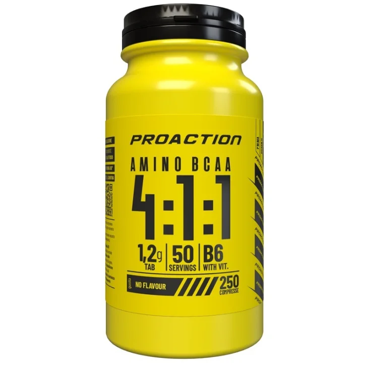 ProAction Fit Amino BCAA 4:1:1 Integratore di Aminoacidi Ramificati 250 compresse