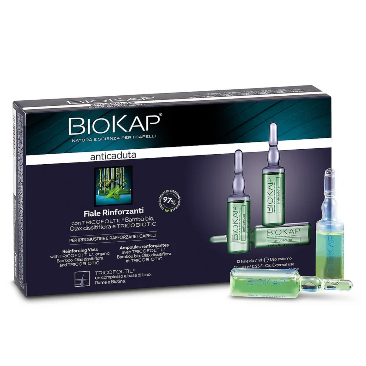 Bios Line Biokap Fiale Anticaduta Rinforzanti con Tricobiotic 12 fiale da 7 ml