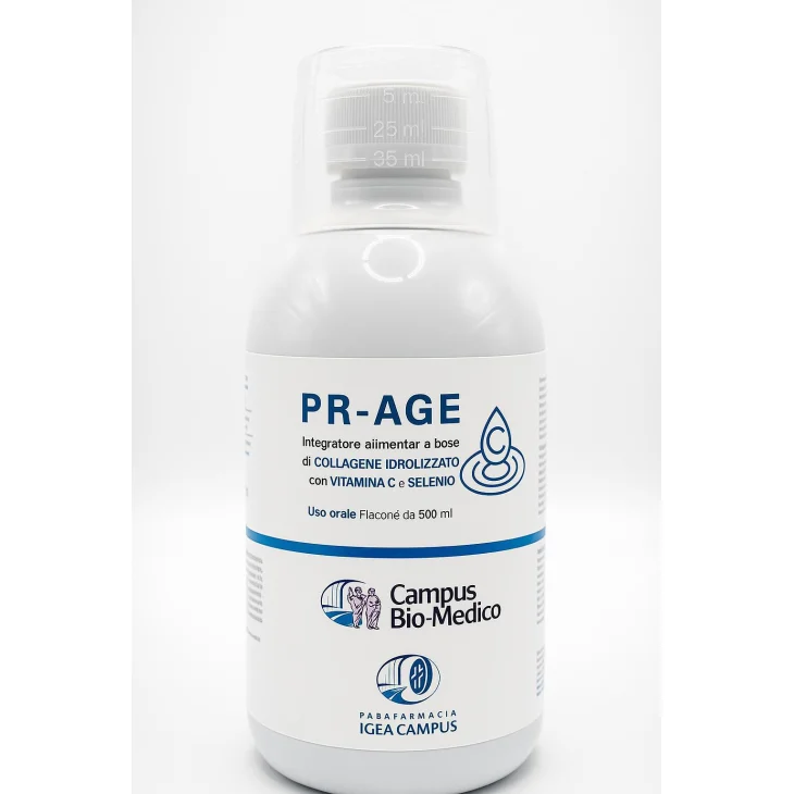 Farmacia Igea PR -Age Integratore di Collagene Idrolizzato, Vitamina C e Selenio 500 ml
