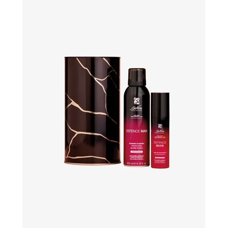 BioNike Defence Man Cofanetto Regalo Natale 2025 con Schiuma da Barba e Rivitalizzante Viso Edizione Limitata BioNike Defence Man Cofanetto Regalo Natale 2025 con Schiuma da Barba e Rivitalizzante Viso Edizione Limitata