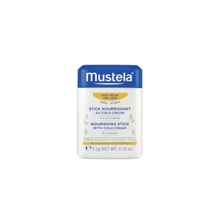 Mustela Stick Nutriente per Labbra e Zone Secche alla Cold Cream 9,2 g