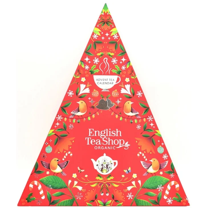 ADVENT TEA CALENDAR TRIANGULAR RED TISANE AROMATIZZATE SAPORI DELLE FESTE 25 FILTRI PIRAMIDALI ADVENT TEA CALENDAR TRIANGULAR RED TISANE AROMATIZZATE SAPORI DELLE FESTE 25 FILTRI PIRAMIDALI