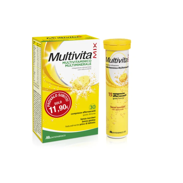 Montefarmaco Multivitamix Multivitaminico Multiminerale 30 compresse Effervescenti