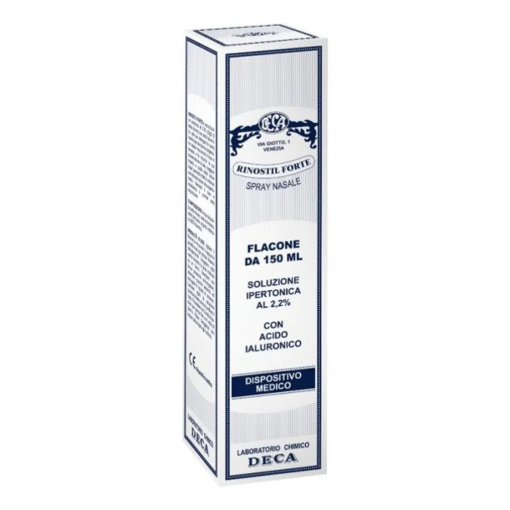 Rinostil Forte Spray Nasale Soluzione Ipertonica Con Acido Ialuronico 150 Ml