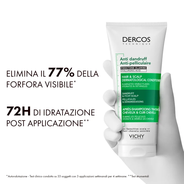 Vichy Dercos Balsamo Anti-Forfora Per Cuoio Capelluto Sensibile Azione Idratante Prurito Ridotto e Capelli Districati 200 ml Vichy Dercos Balsamo Anti-Forfora Per Cuoio Capelluto Sensibile Azione Idratante Prurito Ridotto e Capelli Districati 200 ml