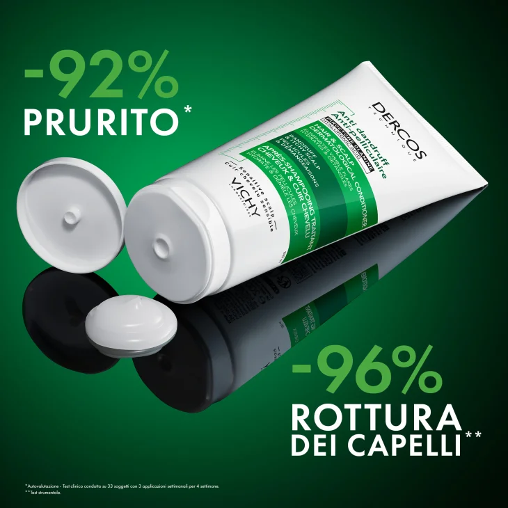 Vichy Dercos Balsamo Anti-Forfora Per Cuoio Capelluto Sensibile Azione Idratante Prurito Ridotto e Capelli Districati 200 ml Vichy Dercos Balsamo Anti-Forfora Per Cuoio Capelluto Sensibile Azione Idratante Prurito Ridotto e Capelli Districati 200 ml