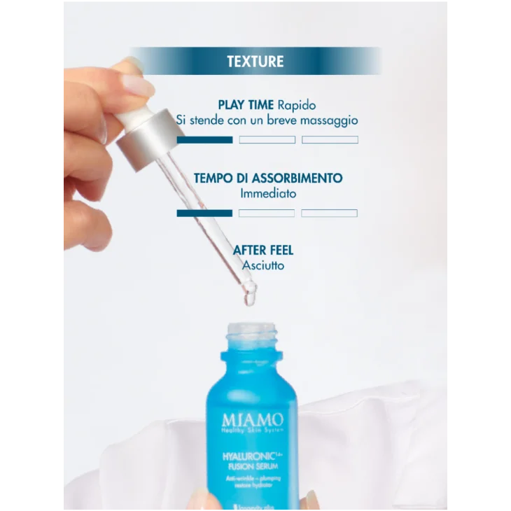 Miamo Hyaluronic14+ Fusion Serum Siero Viso Antirughe 10 ml Miamo Hyaluronic14+ Fusion Serum Siero Viso Antirughe 10 ml
