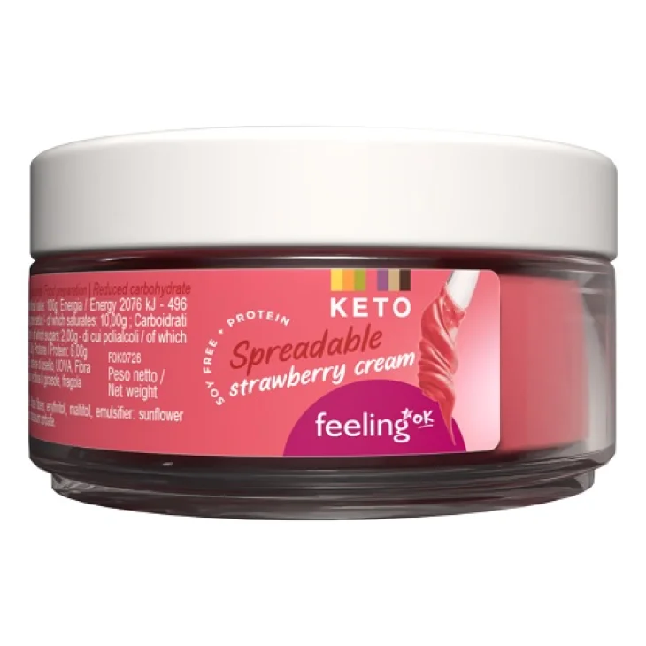 FeelingOk Crema Proteica Spalmabile alla Fragola 100 g