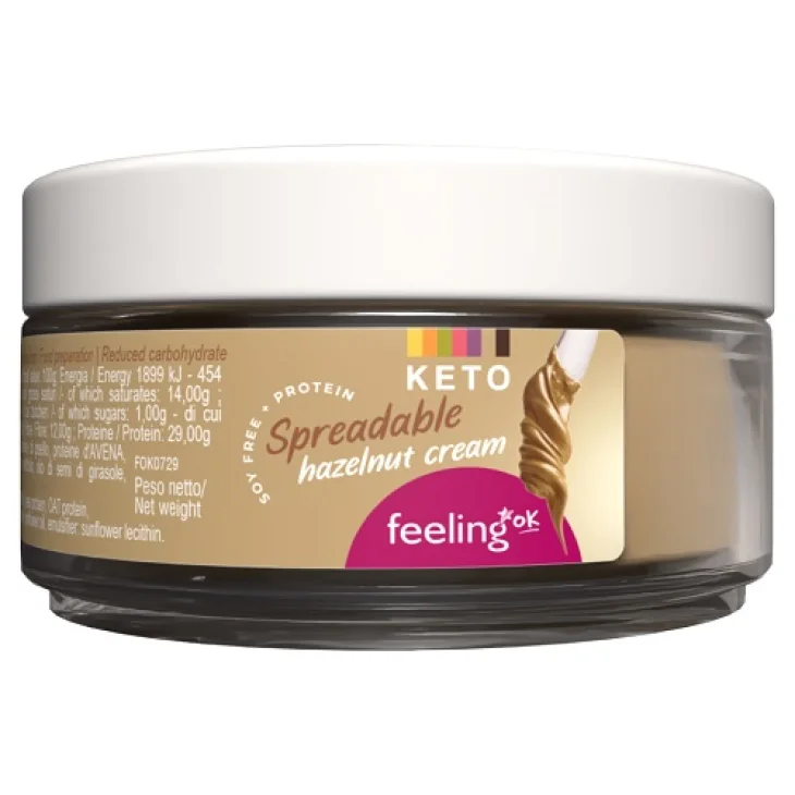 FeelingOk Crema Proteica Spalmabile alla Nocciola 100 g