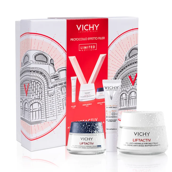 Vichy Cofanetto Spa Protocollo Antirughe Liftactiv H.A. Crema PNM 50ml + UVAGE 15ml + Crema Notte 15ml