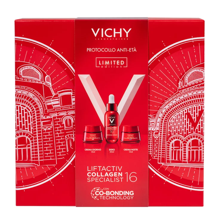 Vichy Cofanetto Spa Protocollo Antietà Liftactiv Collagen Specialist 16 Siero 30ml + Crema Giorno 15ml + Crema Notte 15ml