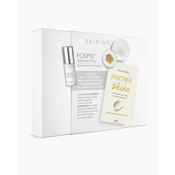 Skinius Fospid Beauty Book Siero Attico Viso 30 ml + 1 Libro con Segnalibro