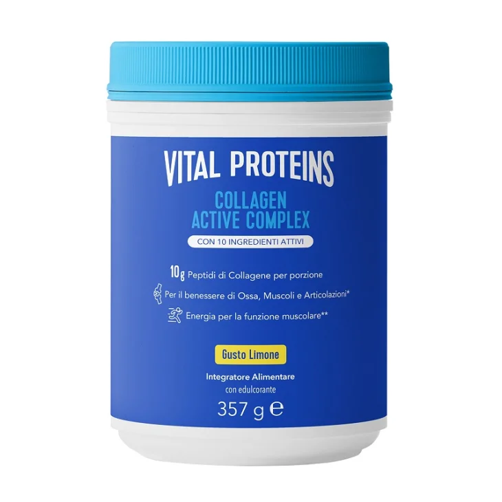 Vital Proteins Collagen Active Complex per il Supporto per Ossa, Muscoli e Articolazioni Gusto Limone 357 g