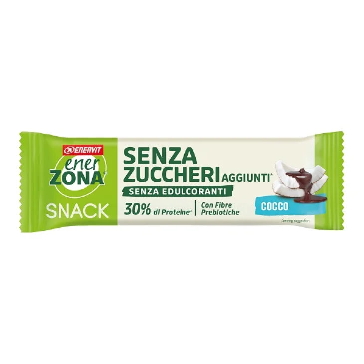 Enerzona Snack Barretta Proteica Senza Zuccheri Aggiunti Gusto Cocco 33 g