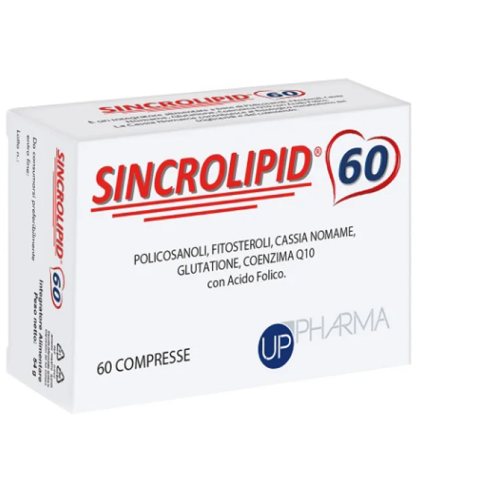 Up Pharma Sincrolipid Integratore Colesterolo e Trigliceridi 60 Compresse Nuova Formula Up Pharma Sincrolipid Integratore Colesterolo e Trigliceridi 60 Compresse Nuova Formula
