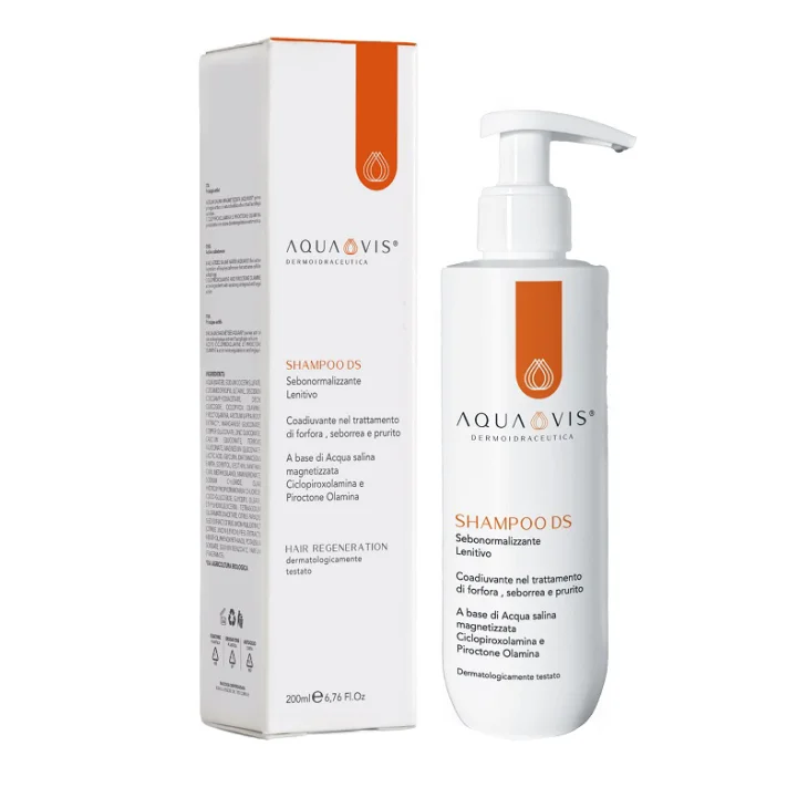 Aquavis Ds Shampoo Sebonormalizzante per il Trattamento di Forfora e Prurito 200 ml