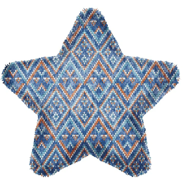 Colors Borsa per l'Acqua Calda Forma di Stella Blu