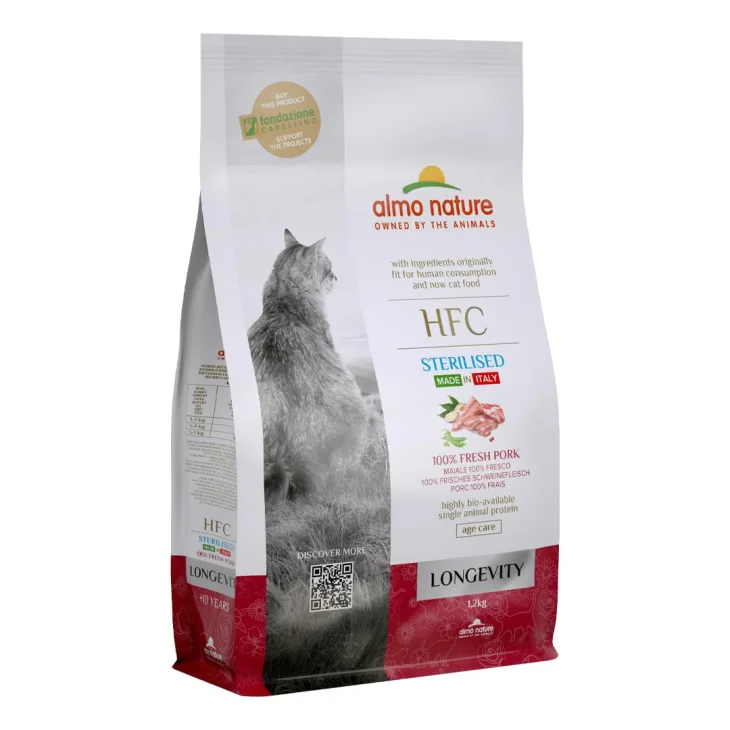 Almo Nature Crocchette Gatto Sterilizzato Maiale 50% Fresco 300g Almo Nature Crocchette Gatto Sterilizzato Maiale 50% Fresco 300g
