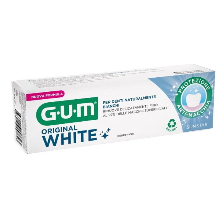 Gum Original White Dentifricio Sbiancante Nuova Formula 75 ml