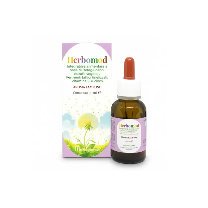 Herboplanet Herbomod Integratore Benessere Vie Respiratorie e Difese Immunitarie Gocce 30ml