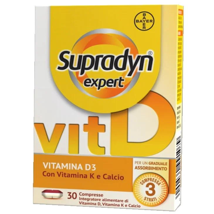 Supradyn Expert Vitamina D Integratore per il Benessere di Ossa Muscoli e Sistema Immunitario 30 compresse Supradyn Expert Vitamina D Integratore per il Benessere di Ossa Muscoli e Sistema Immunitario 30 compresse