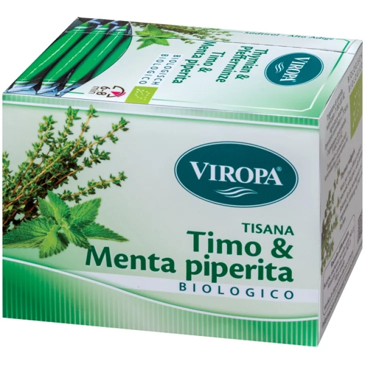 Viropa Tisana Timo & Menta Piperita 15 Filtri Viropa Tisana Timo & Menta Piperita 15 Filtri