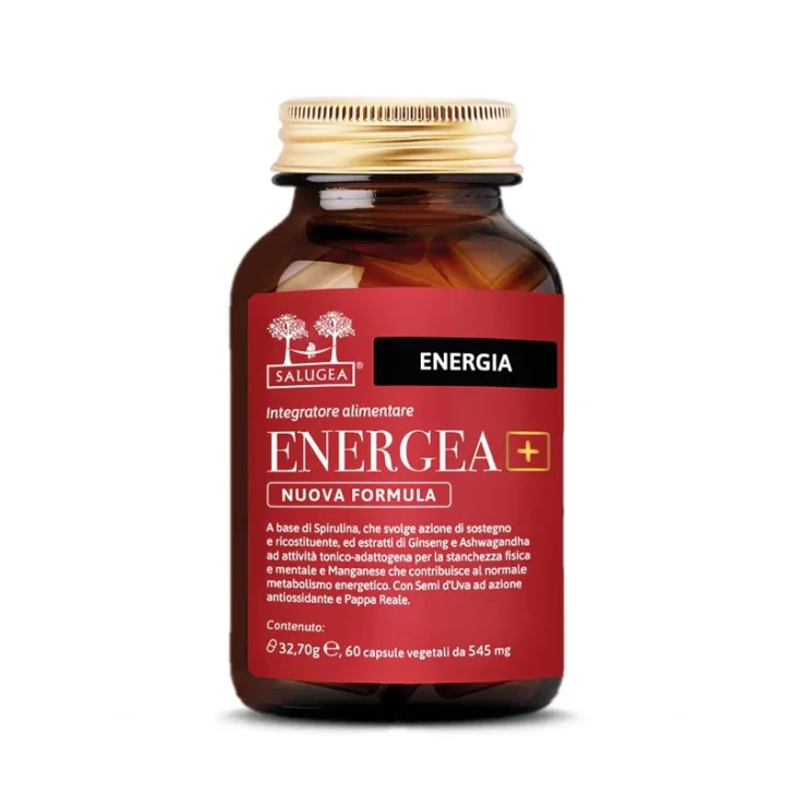 Salugea Energea+ Integratore Energizzante Nuova Formula 60 capsule Salugea Energea+ Integratore Energizzante Nuova Formula 60 capsule