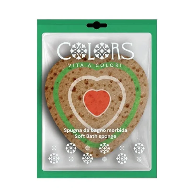 E.FA.S. Colors Spugna da Bagno Morbida a Cuore per Bagnatura Delicata E.FA.S. Colors Spugna da Bagno Morbida a Cuore per Bagnatura Delicata