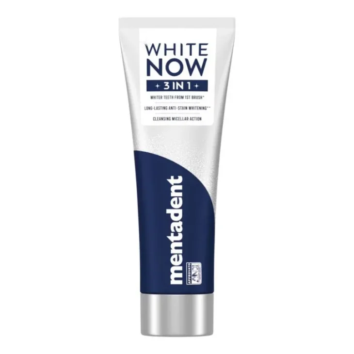 Mentadent White Now 3in1 Original Dentifricio Sbiancante Anti-macchia 75 ml