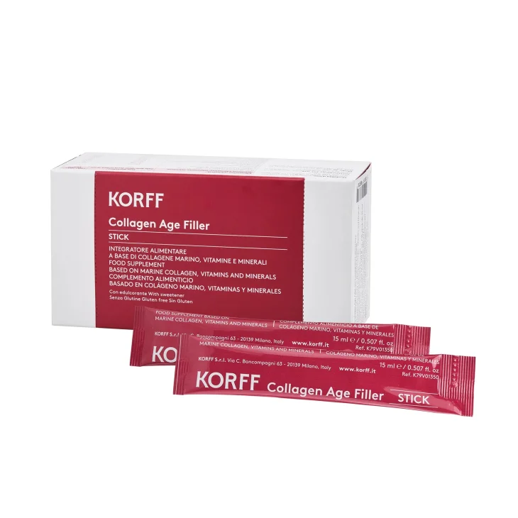 Korff Collagen Age Filler Integratore di Collagene per il Benessere della Pelle 15 Stick