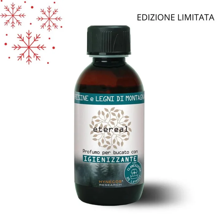 Etereal Profumo Per Bucato Igienizzante Resine e Legni di Montagna 200 ml Etereal Profumo Per Bucato Igienizzante Resine e Legni di Montagna 200 ml