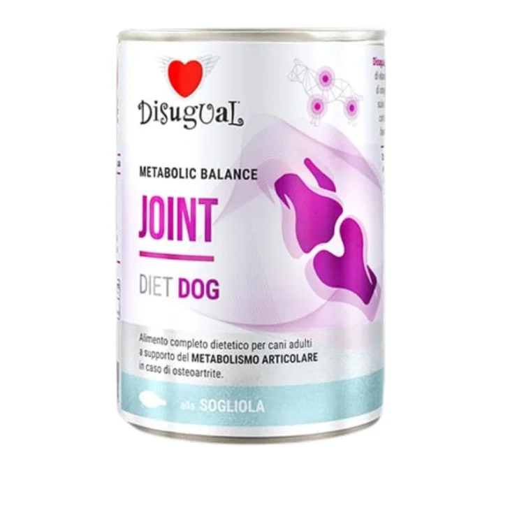 Disugual Joint Cibo Umido per Cani Supporto Articolazioni Gusto Sogliola 400g