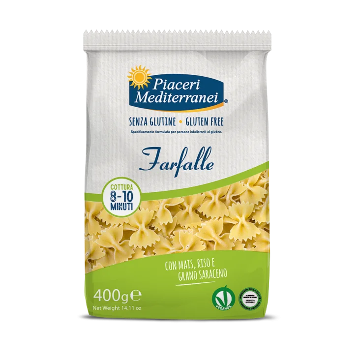 Piaceri Mediterranei Farfalle Pasta Senza Glutine 400 g Piaceri Mediterranei Farfalle Pasta Senza Glutine 400 g