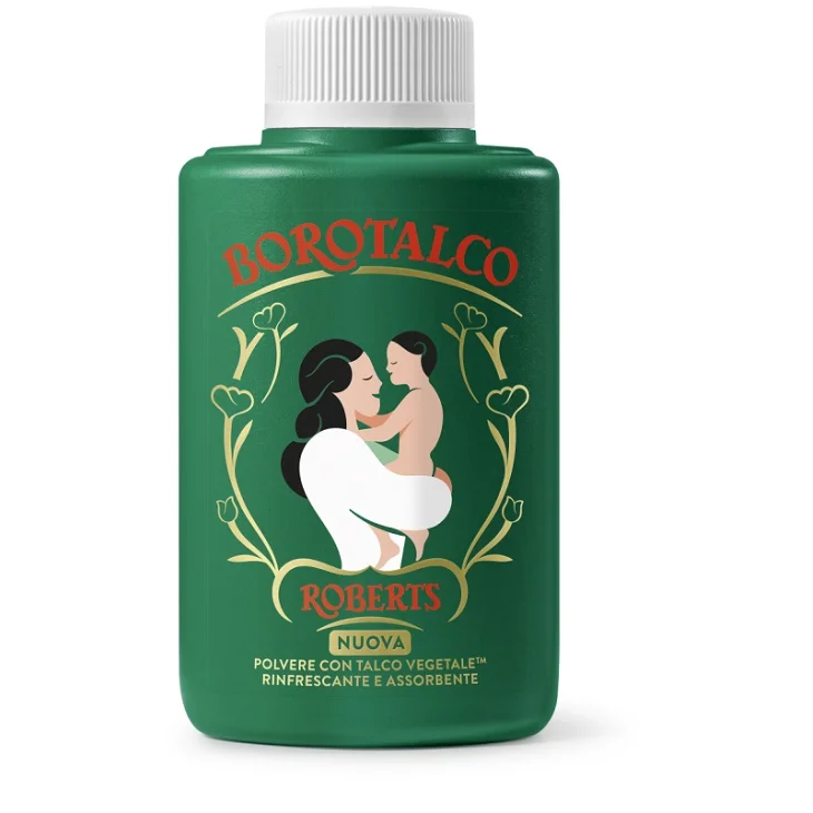 Roberts Borotalco Talco Vegetale per Pelli Sensibili Barattolo da 140 g