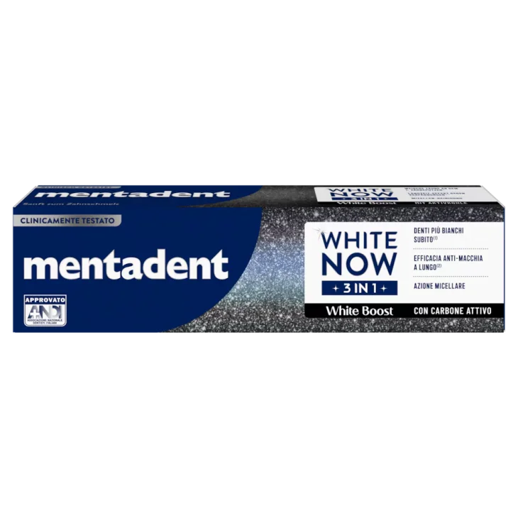 Mentadent White Now 3IN1 White Boost Dentifricio Sbiancante 75 ml