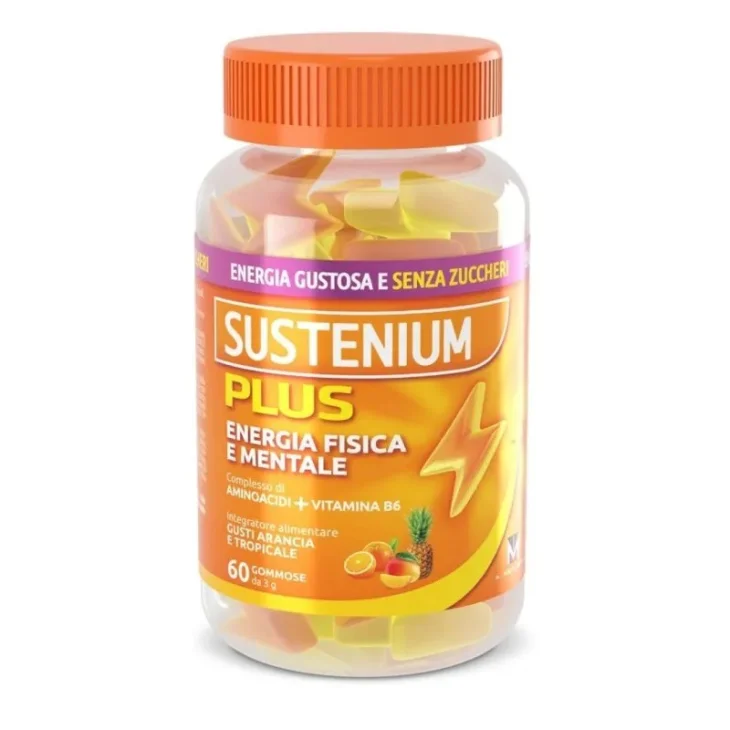 Sustenium Plus Integratore Multivitaminico Senza Zuccheri 60 caramelle gommose
