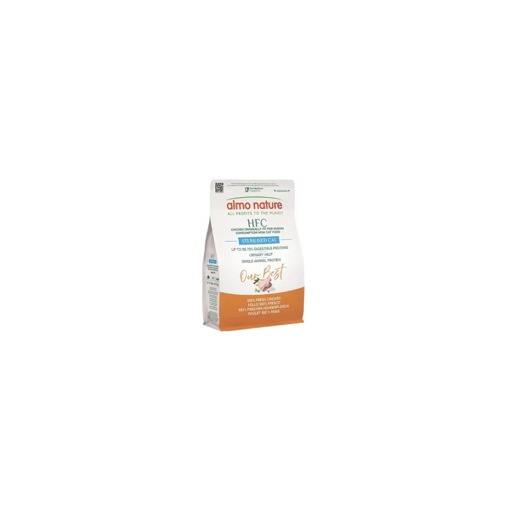 Almo Nature Hfc Crochette per Gatti Adulti Sterilizzati Gusto Pollo 300 g