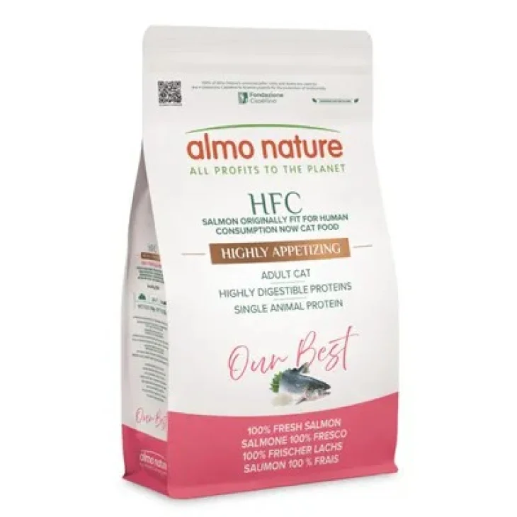 Almo Nature Hfc Crochette per Gatti Adulti Sterilizzati Gusto Salmone 300 g