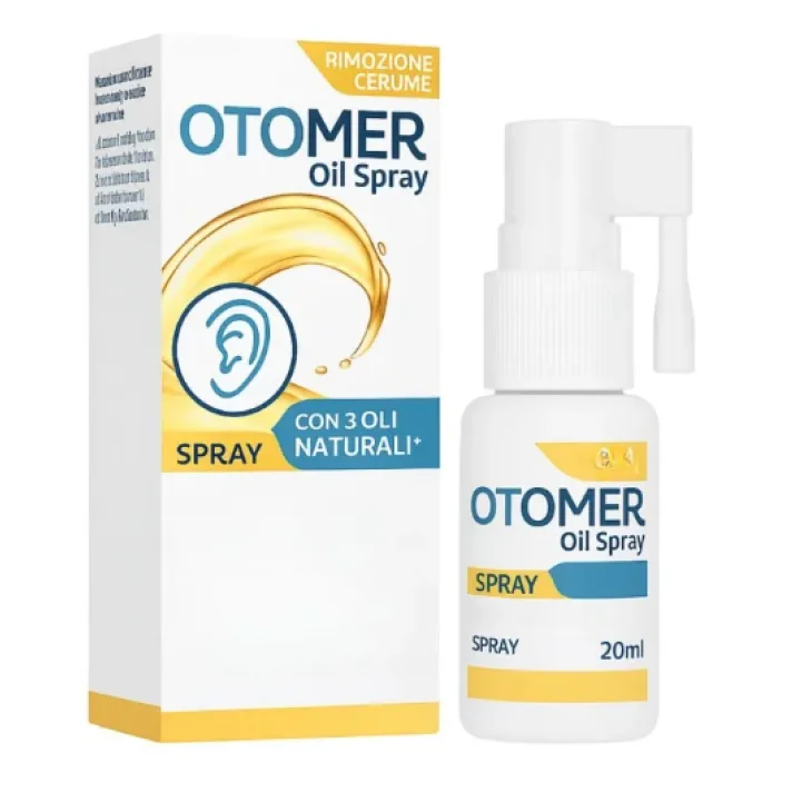 Otomer Oil Spray per Rimozione Sicura e Naturale del Cerume 20 ml Otomer Oil Spray per Rimozione Sicura e Naturale del Cerume 20 ml