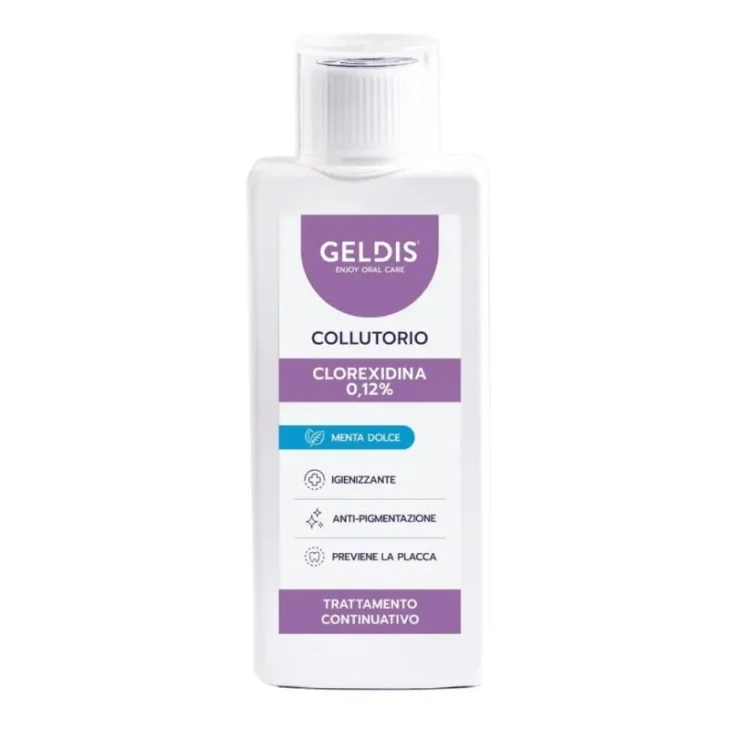 Geldis Collutorio con Clorexidina 0,12% Gusto Menta 200 ml