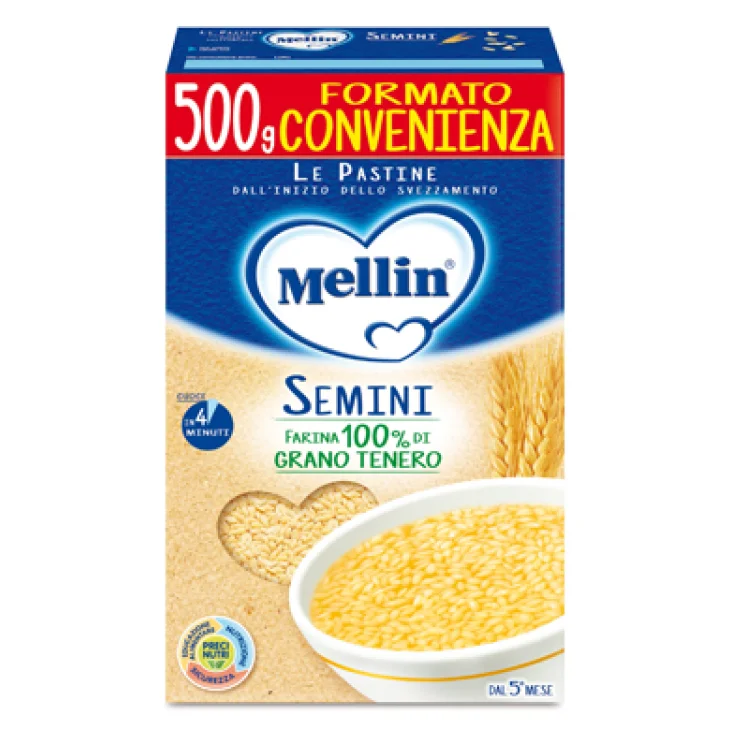Mellin Semini Pasta per Bambini 500 g Mellin Semini Pasta per Bambini 500 g
